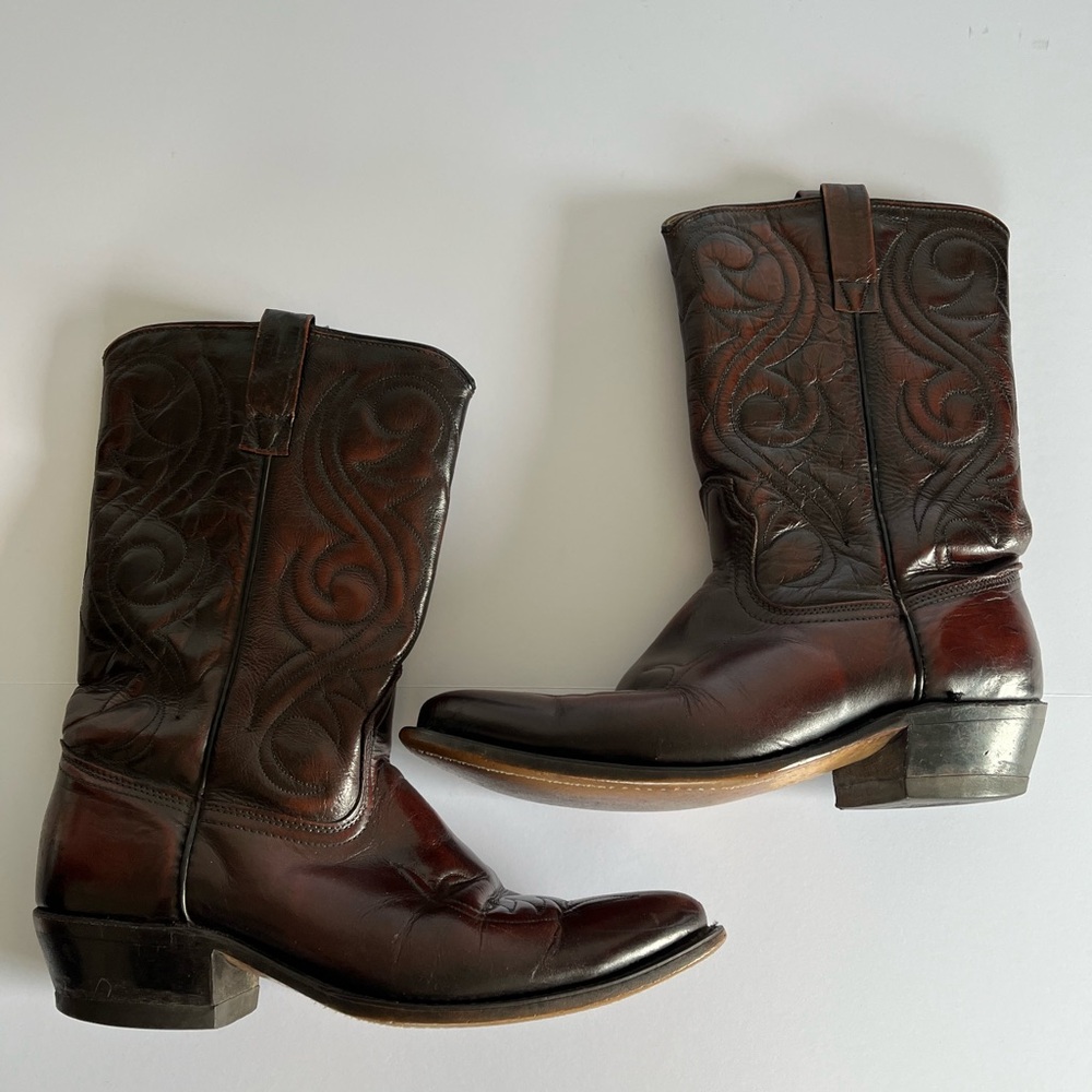 O’Sullivan Ortho Ease Men's Brown Leather Western Boots Made is USA